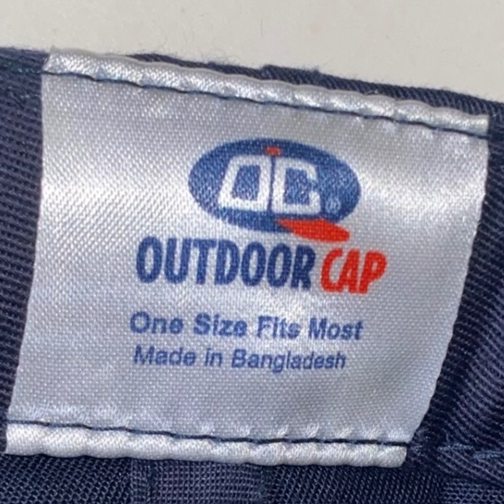 Outdoor Cap Navy Grey Bulldog Hard Hat‎ Construction Baseball Hat One Size - Picture 5 of 5